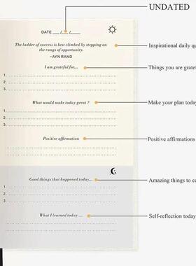 The Five Minute Journal Daily Gratitude Notebook A5 Size Har