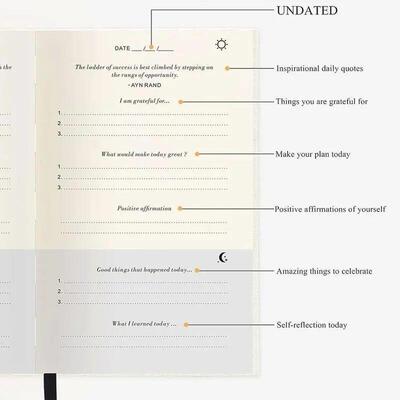 The Five Minute Journal Daily Gratitude Notebook A5 Size Har