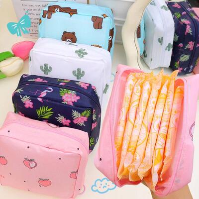 Cute Sanitary Napkin Storage Bag Multi-function Portable Cot