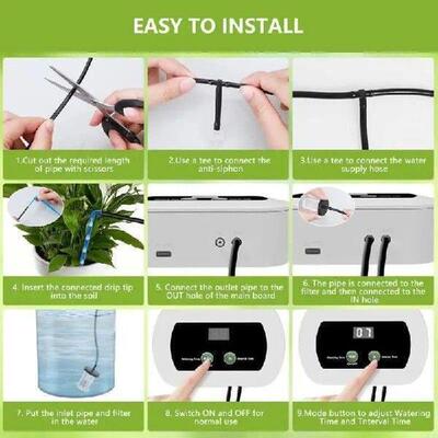Watering Timer Indoor Drip Irrigation Garden Hose for