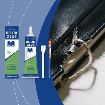 JUE FISH Book Repair Adhesive, neutral and mild formula, ide