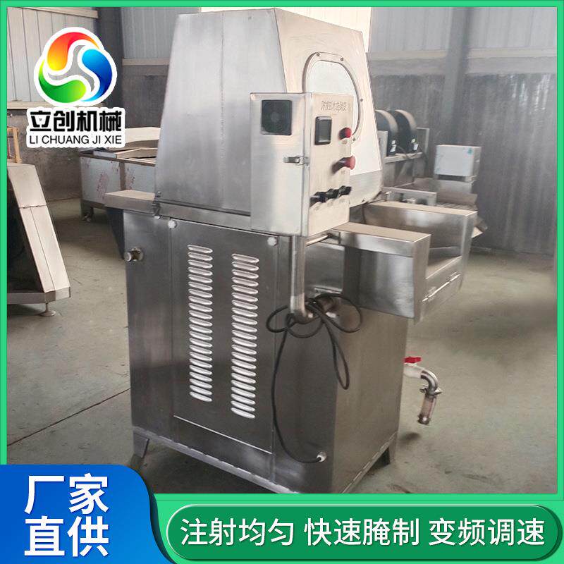 鸡排牛排腌制入味注射器不锈钢预制菜加工设备带骨肉盐水注射机