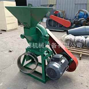下口出料齿盘式 中药粉碎机320型玉米稻壳饲料粉碎机药渣木薯磨粉