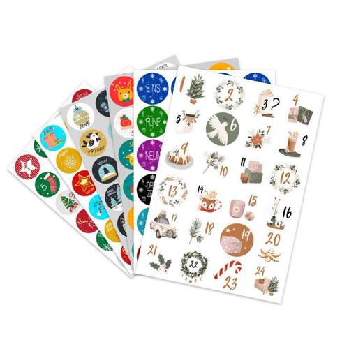 Cute Stickers Christmas Gifts Packaging Labels Creative Numb