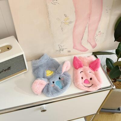 YCANCAN 秋冬宠物猫狗外套可爱保暖小象马甲双面绒小猪背心马尔济