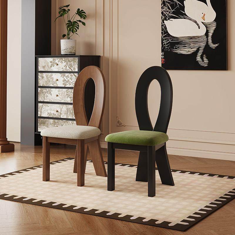 实木椅子家用餐椅靠背网红小户型设计师北欧法式覆古人鱼椅钥匙椅,住宅家具,餐椅,淘宝优惠券,粉丝福利购,淘宝优惠卷