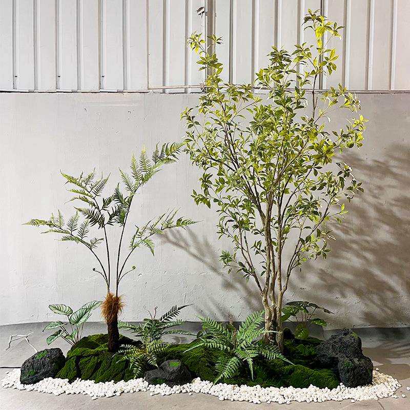 植物马醉木造景假绿植室内摆件装饰商场橱窗吊钟树隔断拍照道具