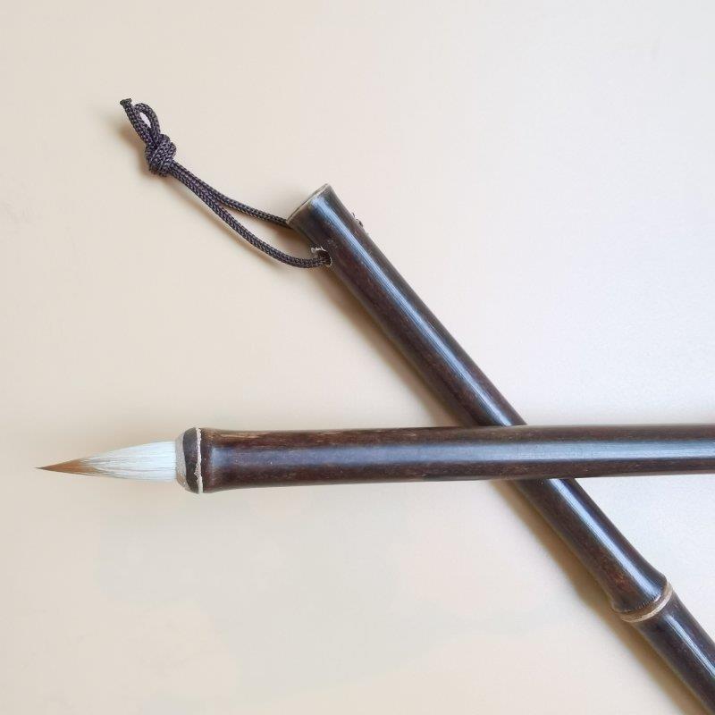 高档紫鹤金直体瘦笔黑尖紫毫专业级初学入门文毛港厂家销专用书法