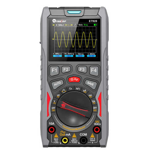 手持式示波器万用表+信号源(3合1)TOOLTOP ET928 LCM320x240彩显