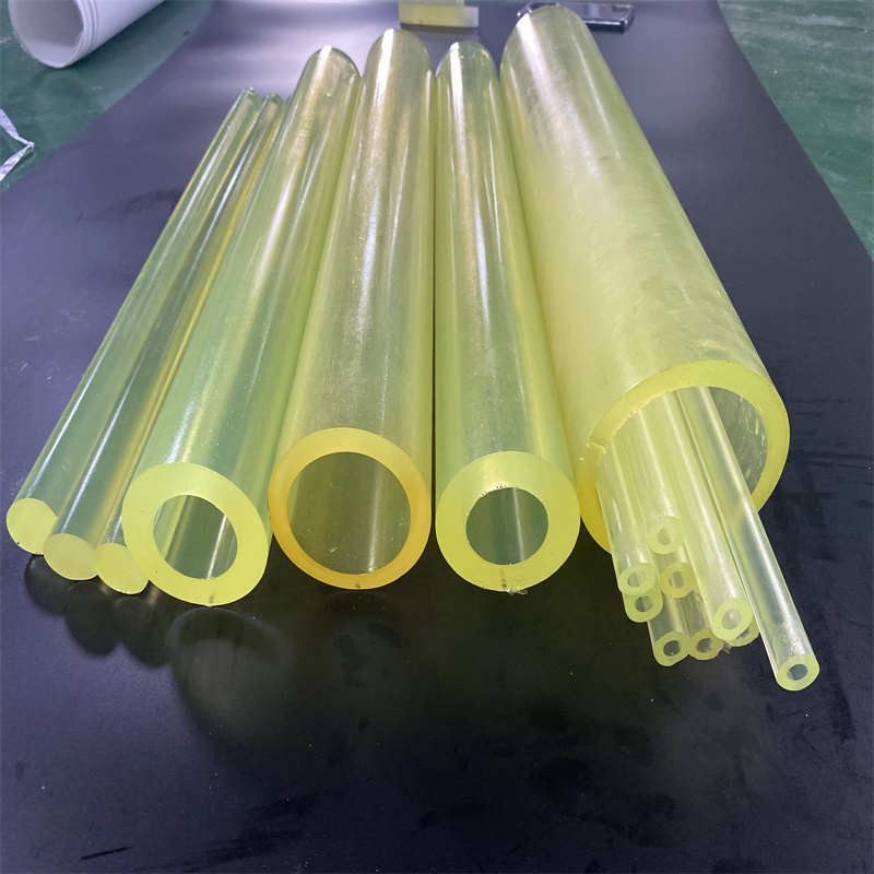 聚氨酯管切割 优力胶PU压块阻尼柱 减震缓冲牛筋轴套聚氨酯空心棒