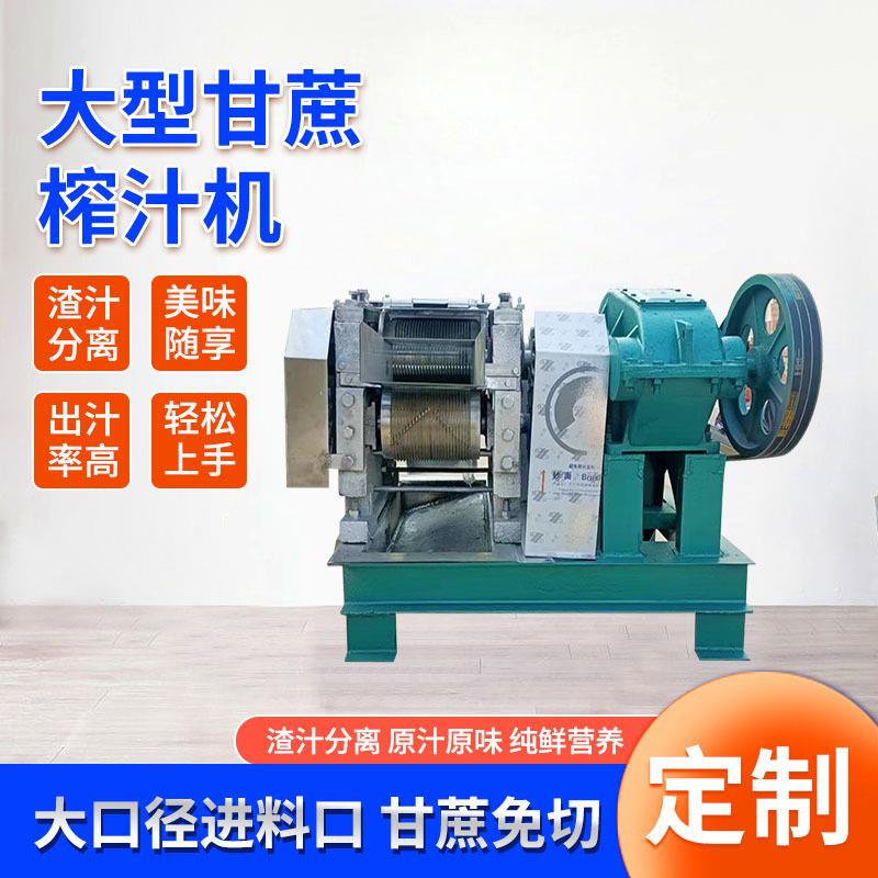 甘蔗榨汁机不锈钢商用家用渣汁分离免切榨汁大口径榨汁机厂家