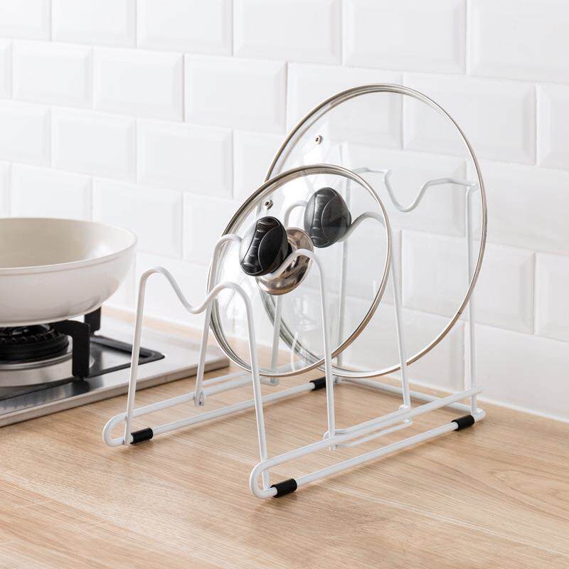 纳川厨房多用收纳架 可自由调整分层锅盖架 餐具菜板砧板储物架子