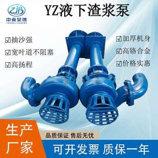 泥浆液下泵 7.5高铬合金耐磨渣浆泵YZ立式 液下排污泵100YZ100