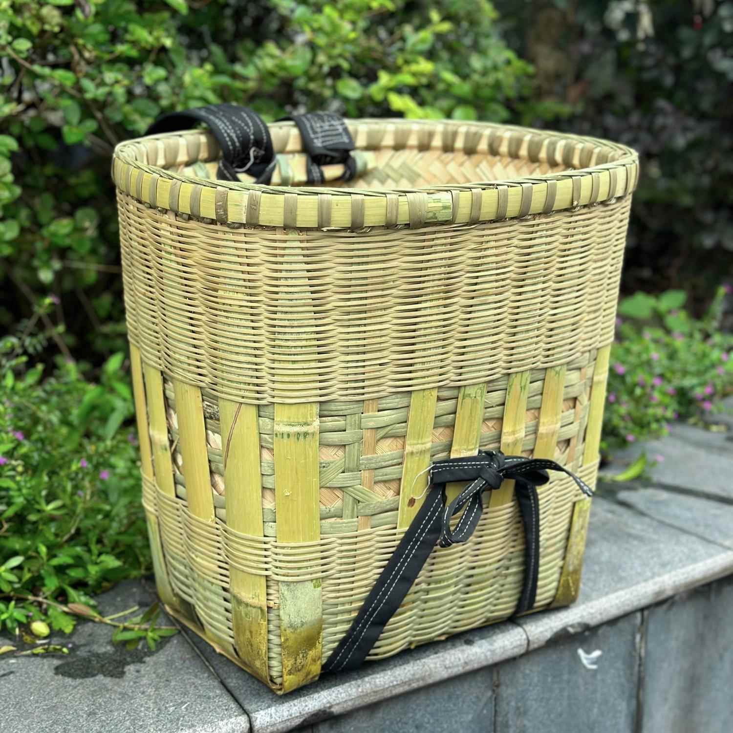 【升级款精编双层背篓】四川农村竹背筐家竹编买菜道具竹子背篼夹