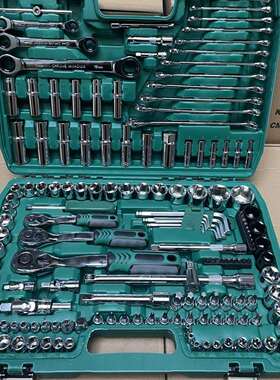 121件套汽修工具套装套筒扳手组合工具维修工具修车工具汽车修理