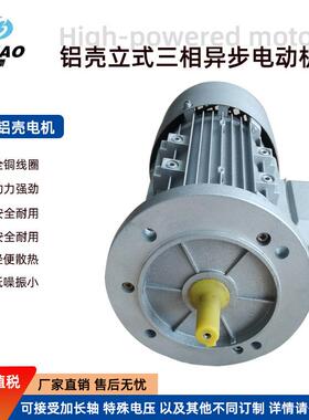 YS铝壳交流电机0.75/1.1/1.5/2.2/3/4/5.5/7.5KW2极380VB14小法兰