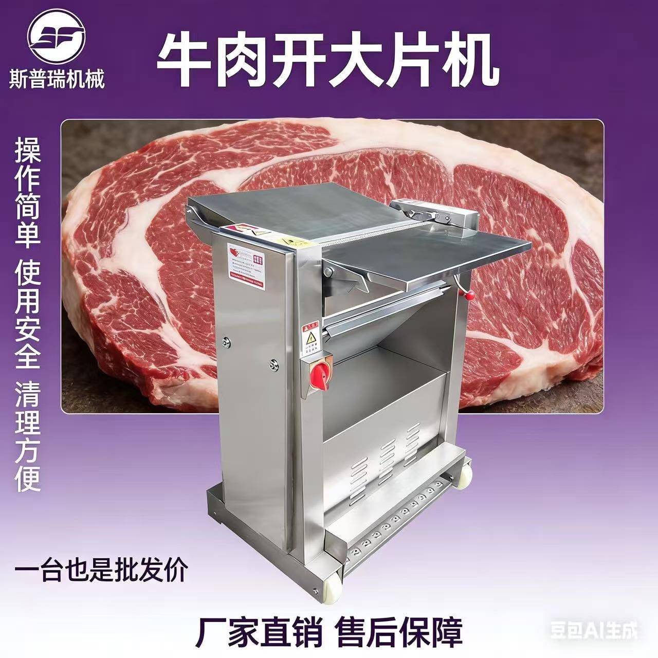 机设备瀑布式牛肉开片机商用牛肉切片机设备连续式开片机开片猪肉