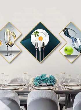 简约墙奢沙发挂画轻cm餐厅装饰画背景三联005装饰画-沙发