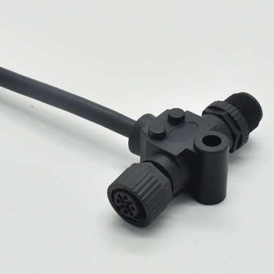 NMEA2000线缆微型T型电源接头5芯微型总线 M12防水连接器