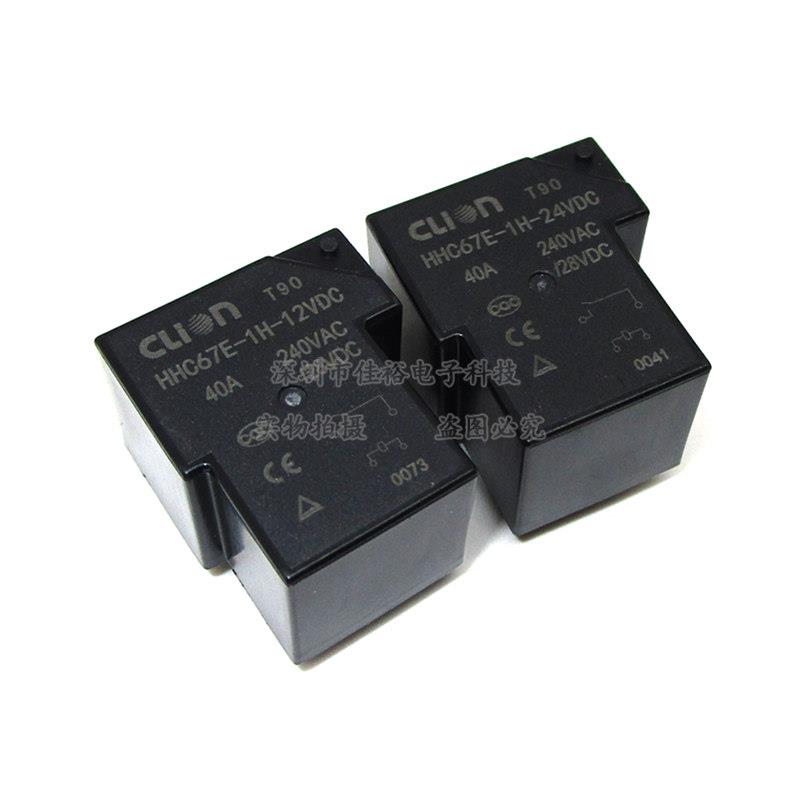 原装电焊机常用继电器HHC67E-1H-12V/24VDC 30A/40A 4脚 一组常开