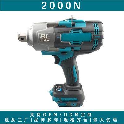 跨境款2000扭力无刷锂电扳手汽修风炮电动扳手大功率