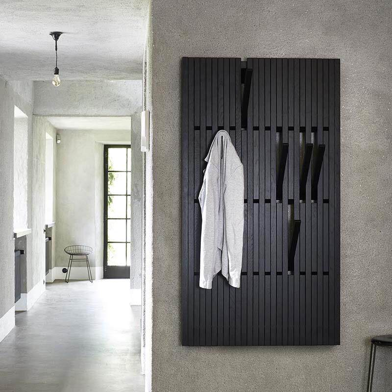 L7钢琴键挂衣架实木挂衣板创意挂钩玄关定制不占空间墙上收纳衣