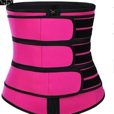 Plus Size Waist Trainer Corset Sport Girdle Double Belt Faja
