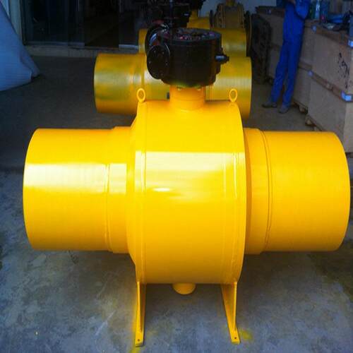 Q367F-16C蜗轮式全焊接大口径耐高温高压固定式球阀厂家直供