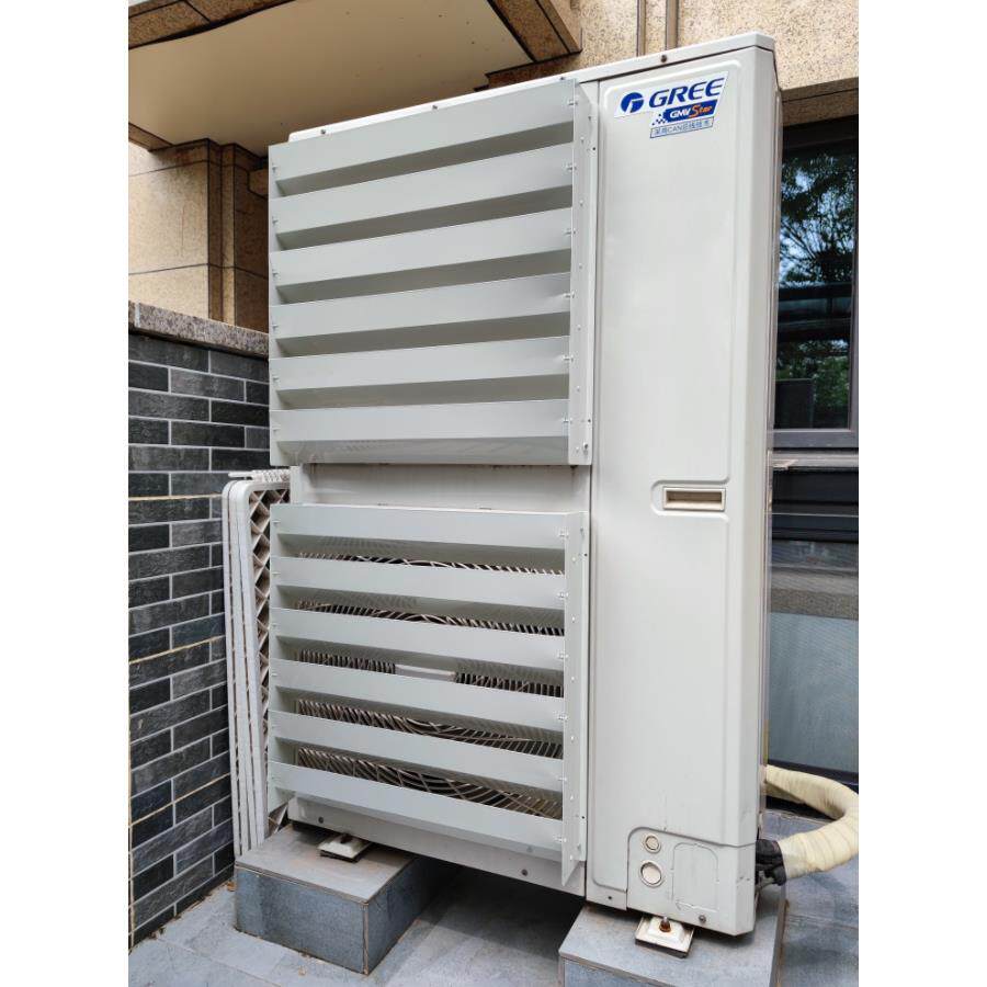 空调室外机支架挡风玻璃导风罩转风向反直吹散热挡风玻璃转风向导