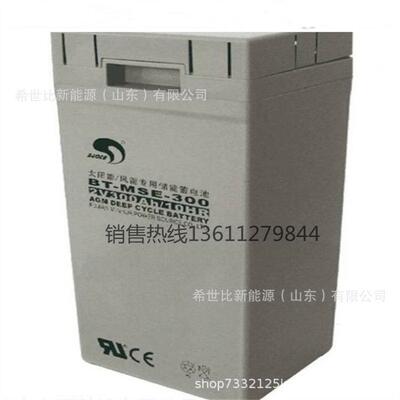 赛特蓄电池BT-MSE-300包邮2V300AH太阳能通信应急安防机房储能