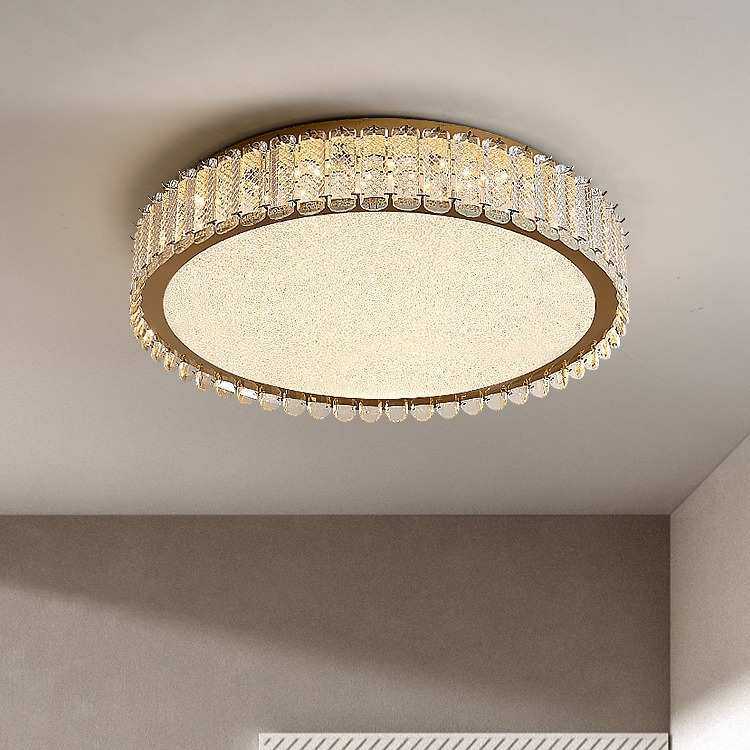 新品中山源头工厂水晶吸顶灯卧室灯餐厅书房吊灯水晶砂平板灯,家装灯饰光源,智能吸顶灯,淘宝优惠券,粉丝福利购,淘宝优惠卷