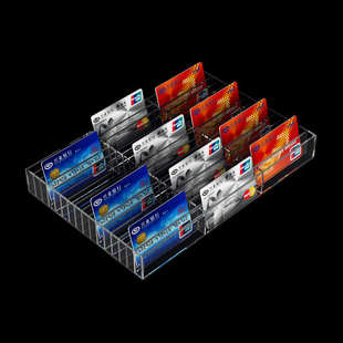 F4房卡收纳盒定制加厚透明多格KTV酒店宾馆总台前台亚克力房卡盒