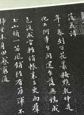 苏轼行书落花诗复古书法
