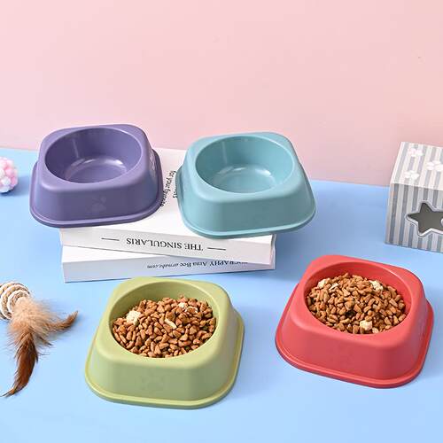 猫碗狗碗正方形宠物碗大中小型犬狗粮碗猫食盆饮水盆餐具宠物用品