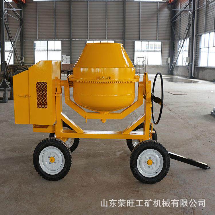 全自动搅拌机混凝土工地用手推滚筒储料罐小型家用砂浆柴油搅拌机