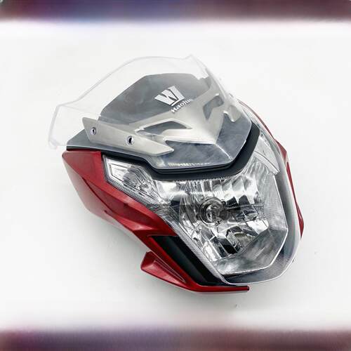 适配豪爵DK/HJ125-30/HJ150-30/A/C/F摩托车前导流罩头罩大灯外壳