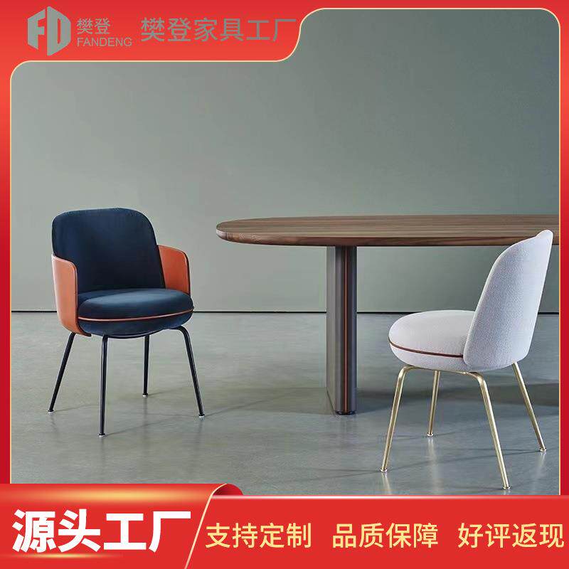 简约咖啡椅时尚休闲梳妆家用靠背扶手铁艺网红现代创意ins餐椅子