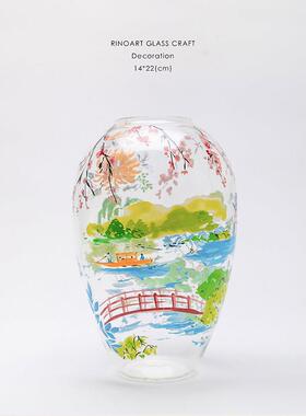 若奈家居“江南之春”店主私藏花瓶威尼斯藏品琉璃摆件客厅新中式