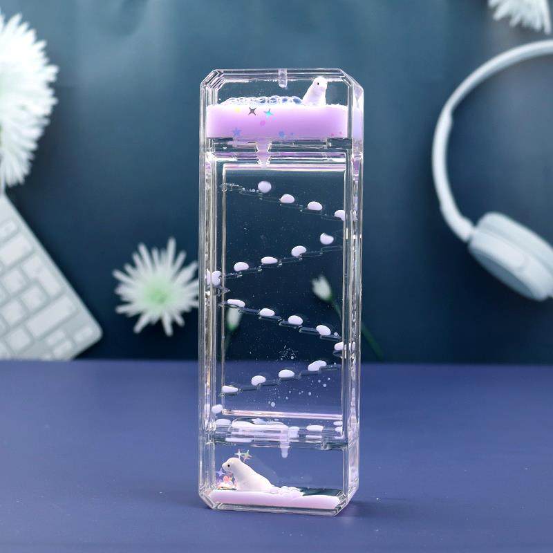 网红创意油漏动感滑梯摆件沙漏计时器解压送男女生日儿童毕业礼物,家居饰品,装饰摆件,淘宝优惠券,粉丝福利购,淘宝优惠卷