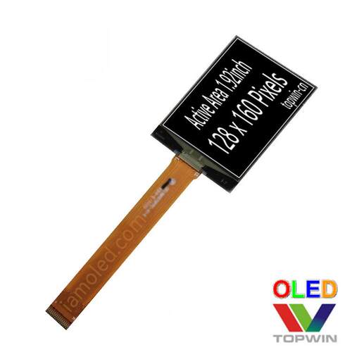 1.91英寸oled液晶屏1.92英寸白光竖屏128x160加长排线31pin接插