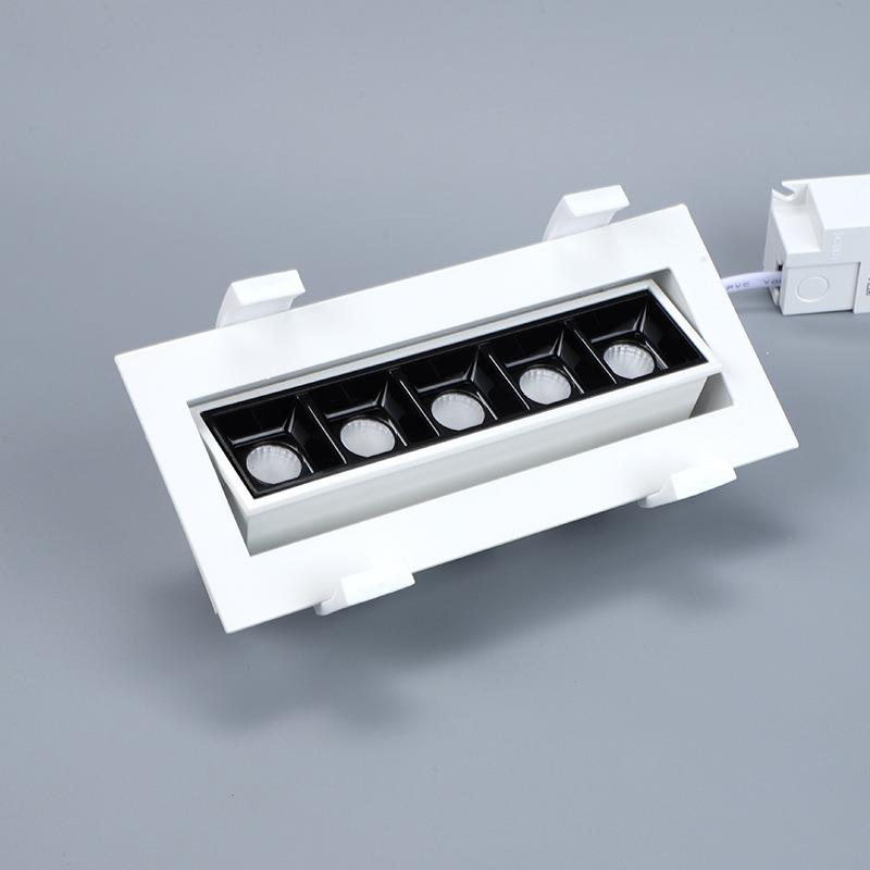led格栅可条调角度7宽5GS-2310mm10-30W嵌入式灯线灯3030商用照明