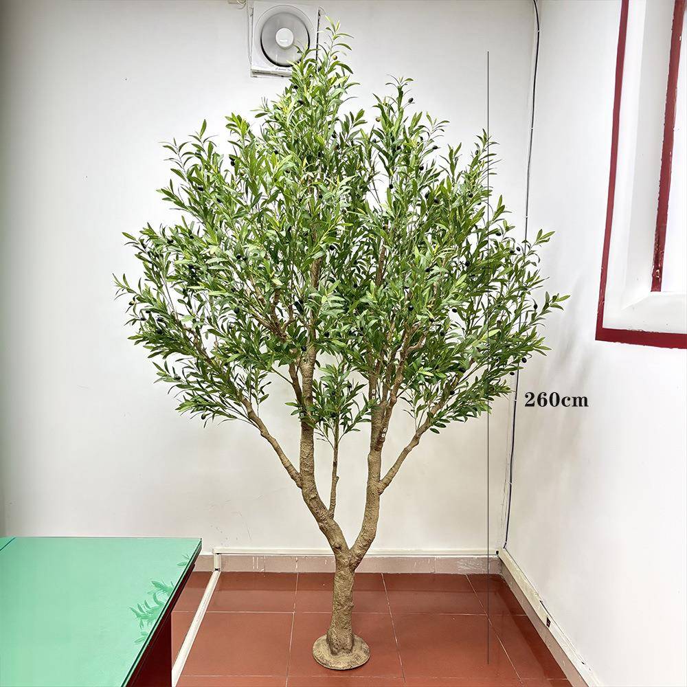 塑料杆橄榄树 仿真橄榄树仿真树盆栽工艺品 酒店家居装饰