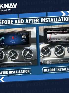 适用于奔驰AW176CLAC117GLAX156GW463高通安卓13改装大屏