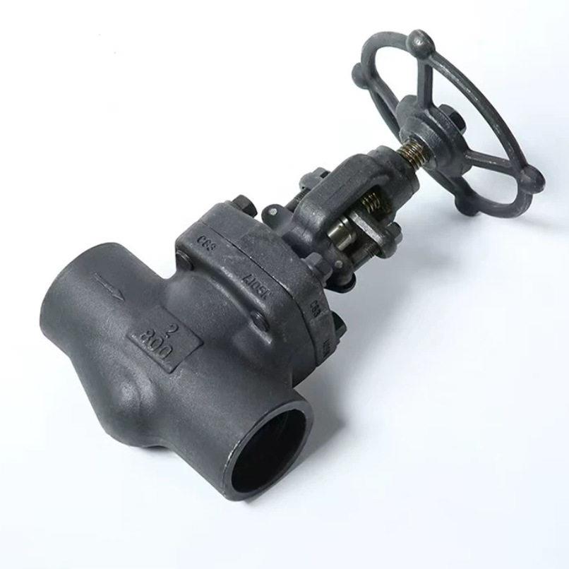 A1压05材质 温 锻闸阀 Z61Y-150LB 钢0DN25 美标中拓承插焊电站阀图片