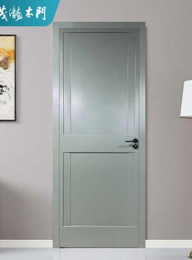 实木隔保门室内结实入户房间音卧室门现代简约环烤平882开漆原木