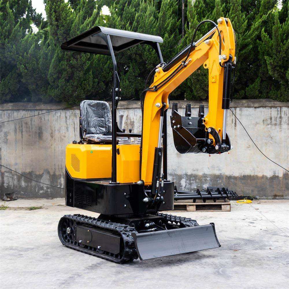 源头工厂1吨小型挖掘机1000kg微型家用挖沟机履带式农用小挖机