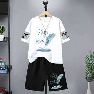 1.9万人 T恤套装 短袖 宽松青少年学 男新款 港风潮流百搭夏季