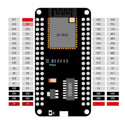 板载BK7258芯片WiFi蓝牙模组支持ArduinoNiceMCU WB5E开发板