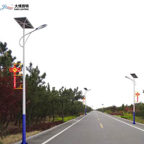 厂家中国结太阳能路灯路灯6m8m新农村市政工程LED户外庭院灯