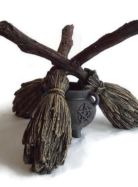 B桌eso水晶球摆装件展示架树脂扫帚塔AL689319罗面饰支架水晶球底